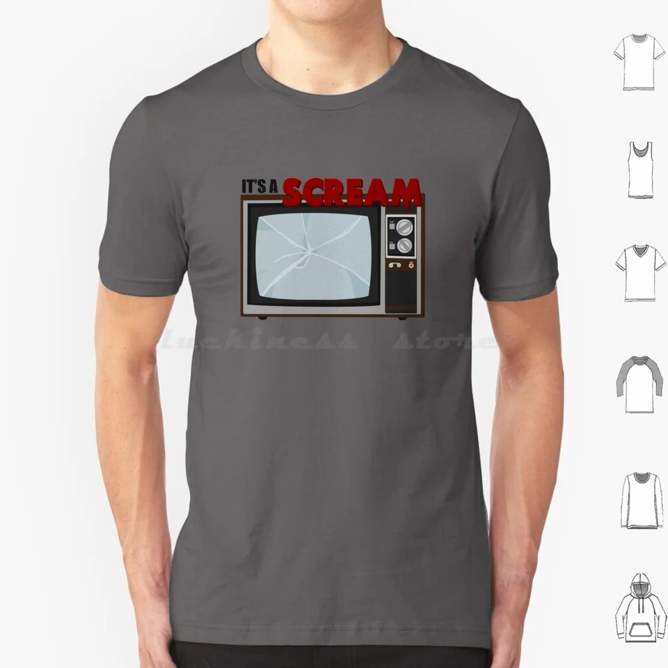 Je to výkrik televízny tričok Men ženy deti 6XL Horror Scream Ghostface Stu Macher TV TV