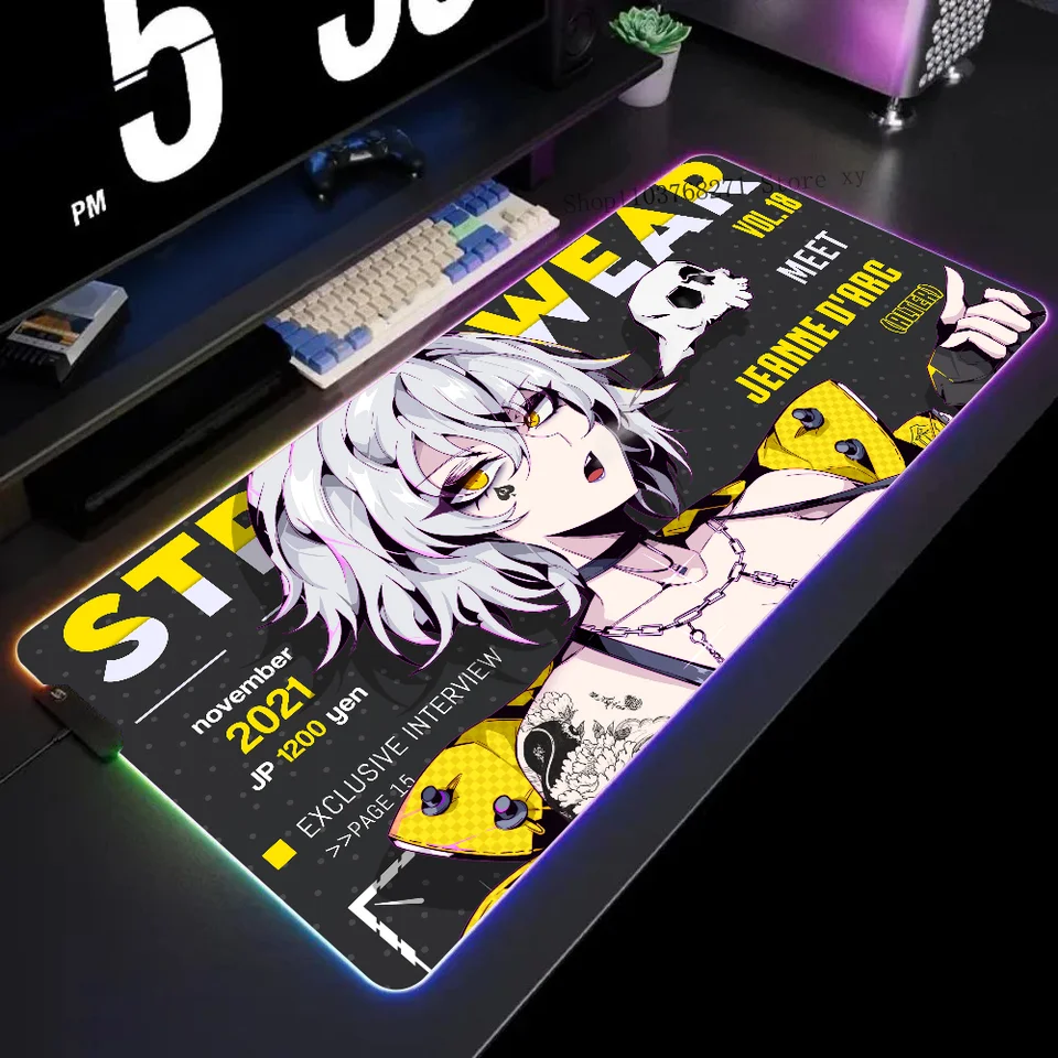 Jeanne d'Arc alter myšpad xxl rgb herné podložky myši
