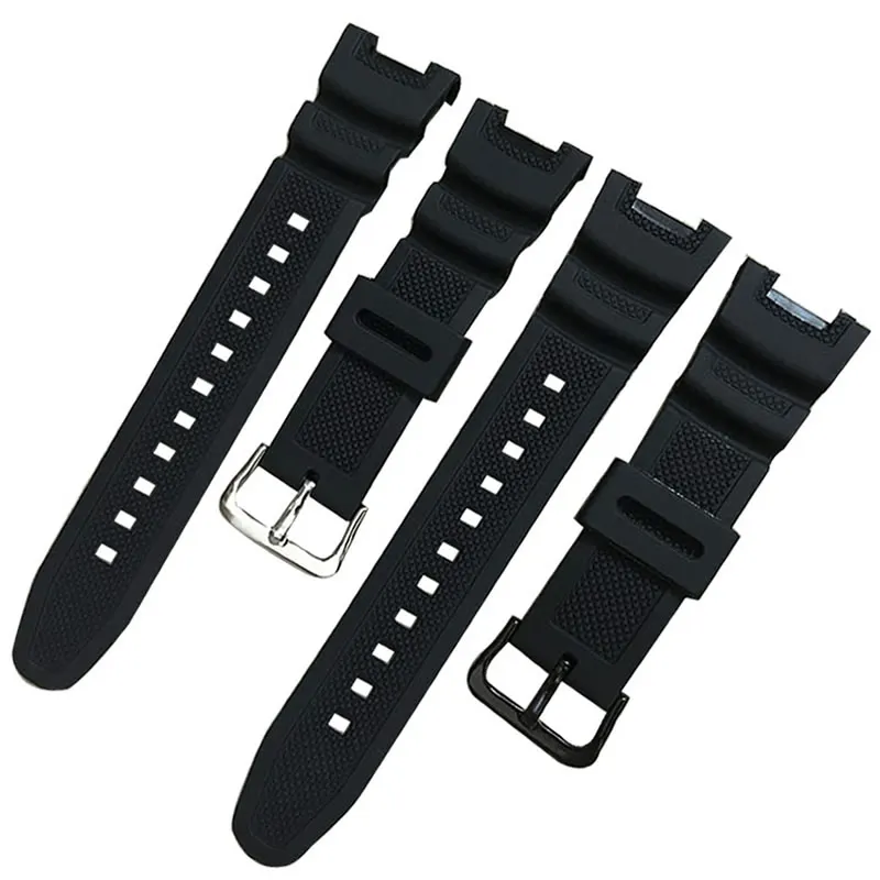 JEATHUS WatchBand Conve PU Strap 12*25 mm gumový silikónový náramok pre Casio SGW-100 SGW-100-1V DF DF ADPORTOVANIE ZÁKLADOV