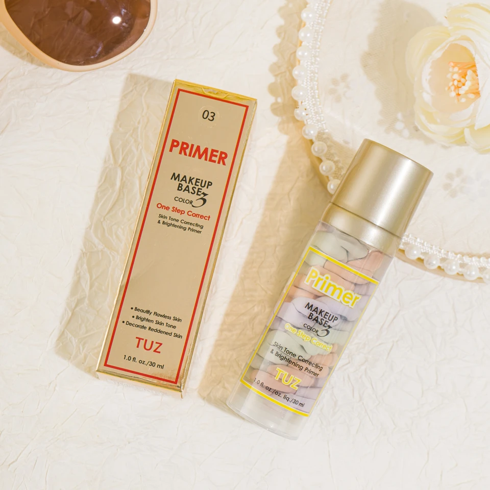 Jeden krok Správny make -up základný tón pokožky Správny rozjasnenie priméru vyvažuje tón pleti a neutralizuje sčervenanie 3 farby 30 ml