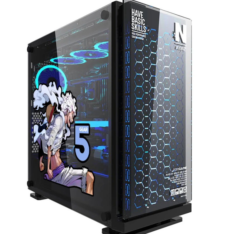 Jeden kus anime periférne nálepky Luffy 5. Gear Stickers Computer Hostiteľ hostiteľské dekorácie Zhromaždenie nálepiek Muži a ženy Darčeky
