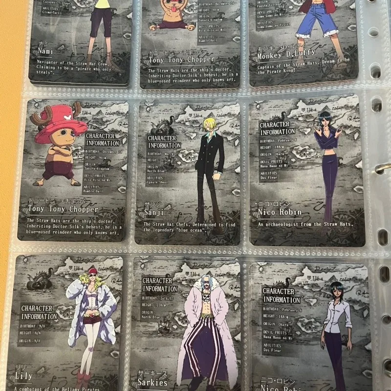 Jeden kus animácie roztomilý Luffy Chopper Sanji Nami Robin Card anglická verzia Sky Island Kapitola r karta Full Set Collection Card
