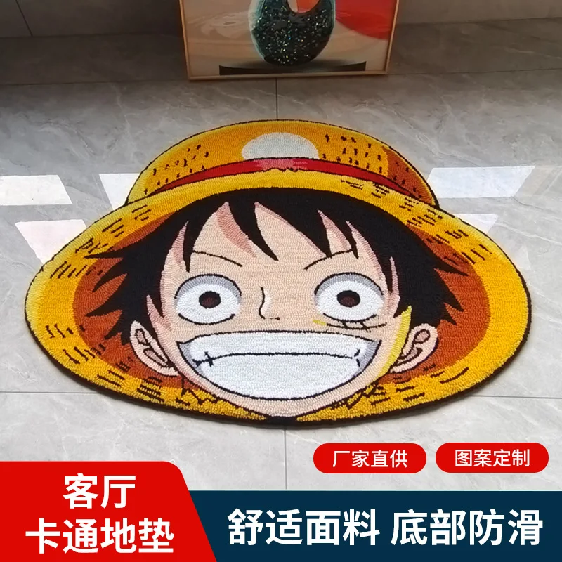 Jeden kus luffy cartoon animácia podlahová podlaha v vchode do domácnosti vchod vchod vchod do koberca