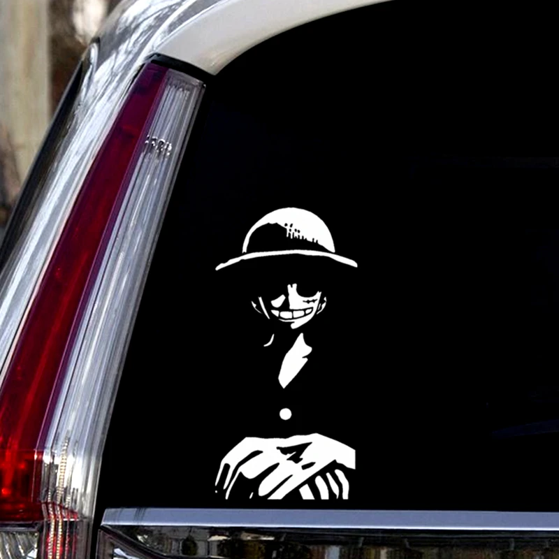 Jeden kus pirátov Monkey Luffy Funny Auto Created Created Decals for Tail vinylové vinyly automatické ladenie štýlu