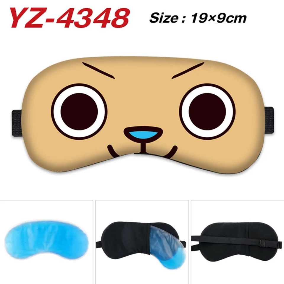 Jeden kus roztomilej opice D Luffy Roronoa Zoro Sanji Chopper Nami Eye Mask Priedušná spanie anime módna maska ​​pre deti pre deti
