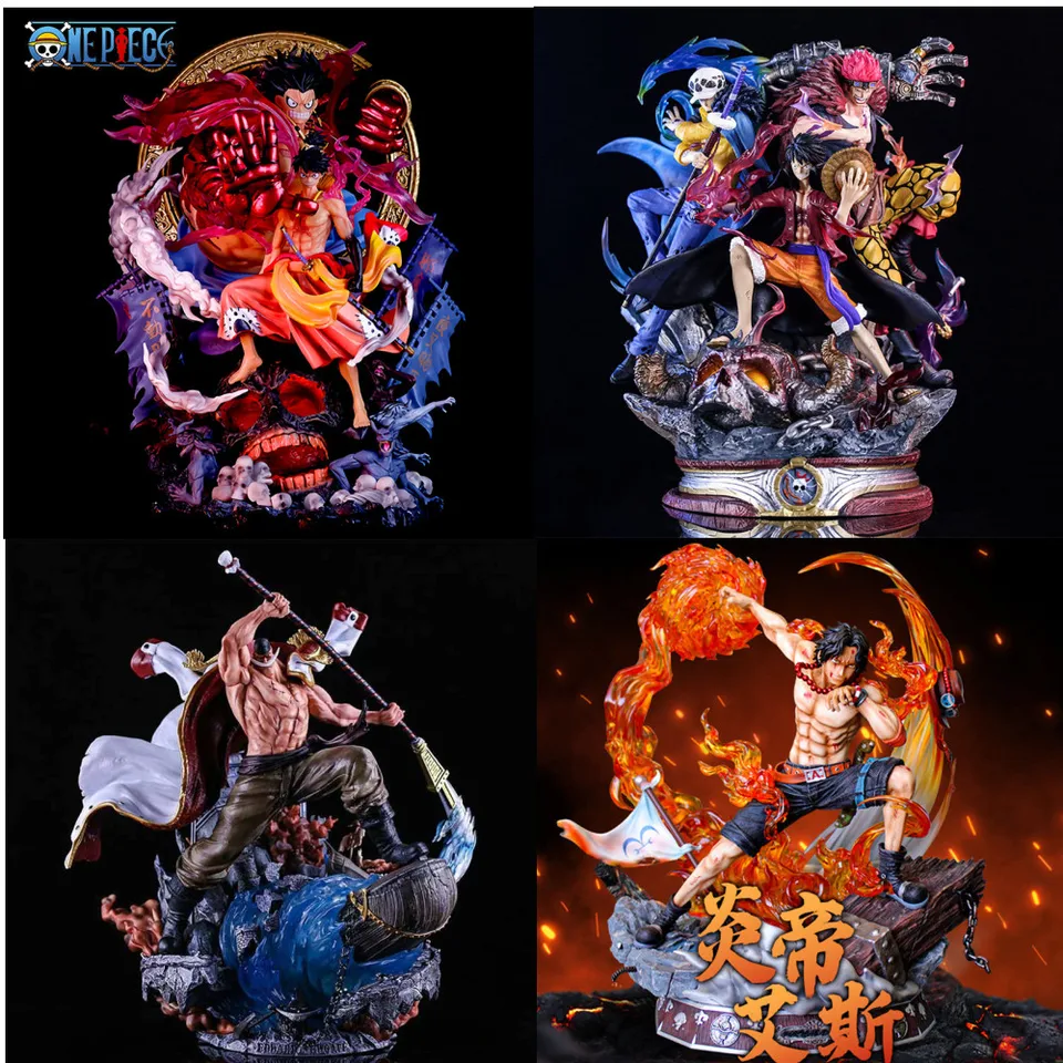Jeden kus trón Luffy JM White Beard Sauron Kaido Fire Emperor Ace Veľké animácie Figures modelu hračky Ozdoby vianočný darček