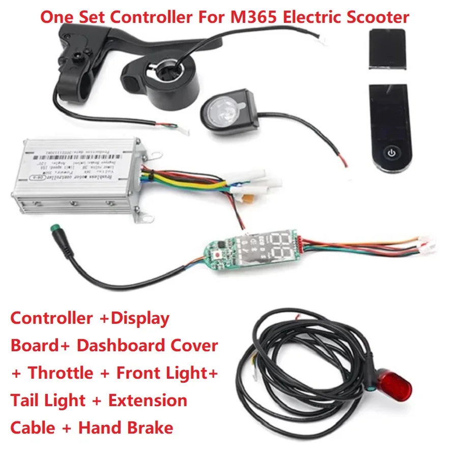 Jeden nastavený ovládač Dashboard Accelerator 36V 350W Bluetooth Display pre Xiaomi M365 Electric Secootter TUYA SMART APP CONDORLER
