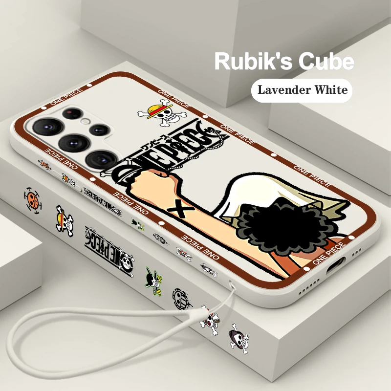 Jeden p-kus U-USOPP Roztomilé tekutiny ľavé lano pre Samsung Galaxy S24 S23 S22 S21 S20 Fe S10 Ultra Plus Lite 5G Cover TPU TPU Pase TPU