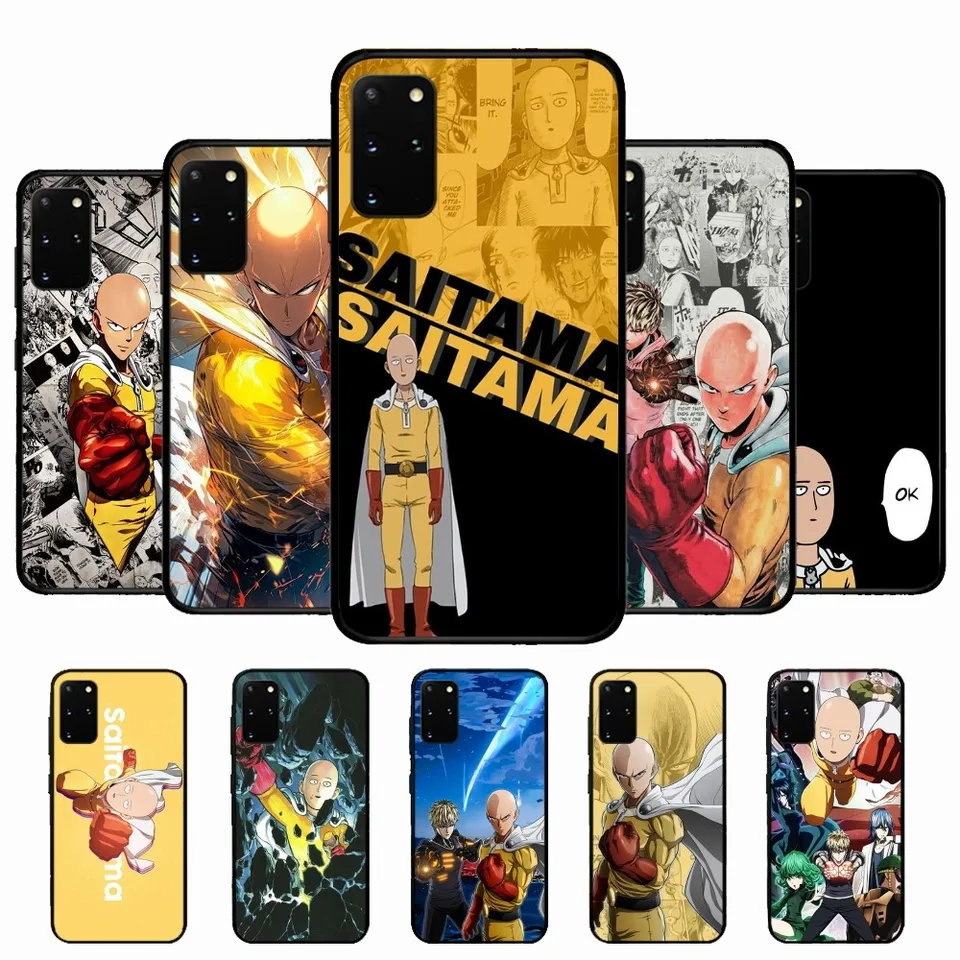 Jeden P-Punch Man Saitama Telefon Case pre Samsung S 9 10 20 22 23 23 30 23 23 23 2 2 23 2 23Plus Lite Ultra Fe S10Lite Fundas