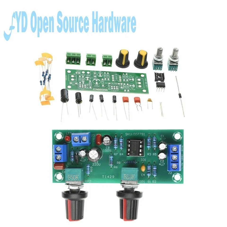 Jeden výkon 10-24V s nadváhou subwoofer predný pódium s nízkym priechodom Filter doska prednej fázy prednej dosky prednej dosky PCB
