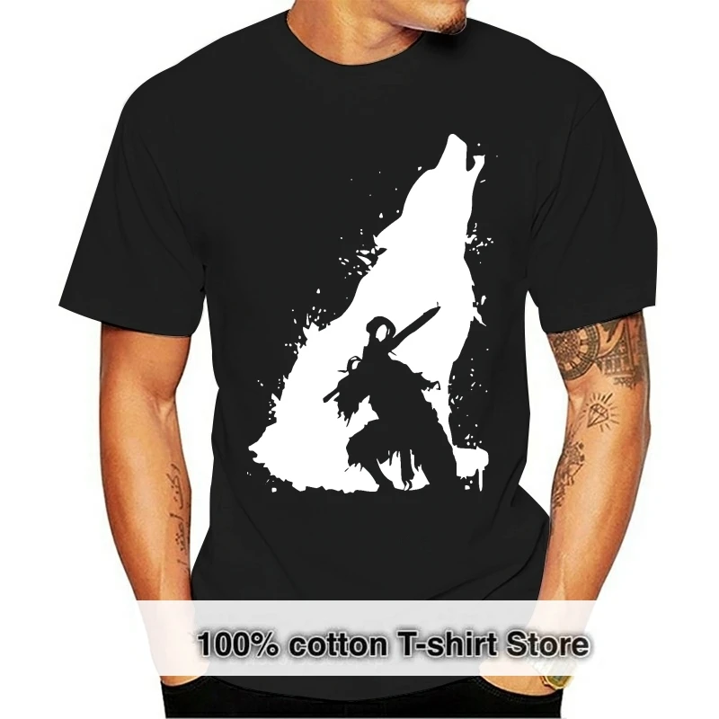 Jeden Yona Knight Artorias Dark Souls T tričká vlk Samurai Funny Tshirts Shadow Top kvality módne oblečenie dizajnér muži