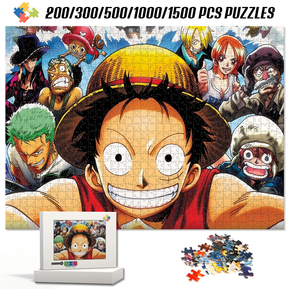 Jedna kus rodinnej anime jigsaw puzzle viacdielnej multid-špecifikácie veľkej veľkosti 1500 kusovou skladačkou pre jaši pre dospelých hračky pre deti