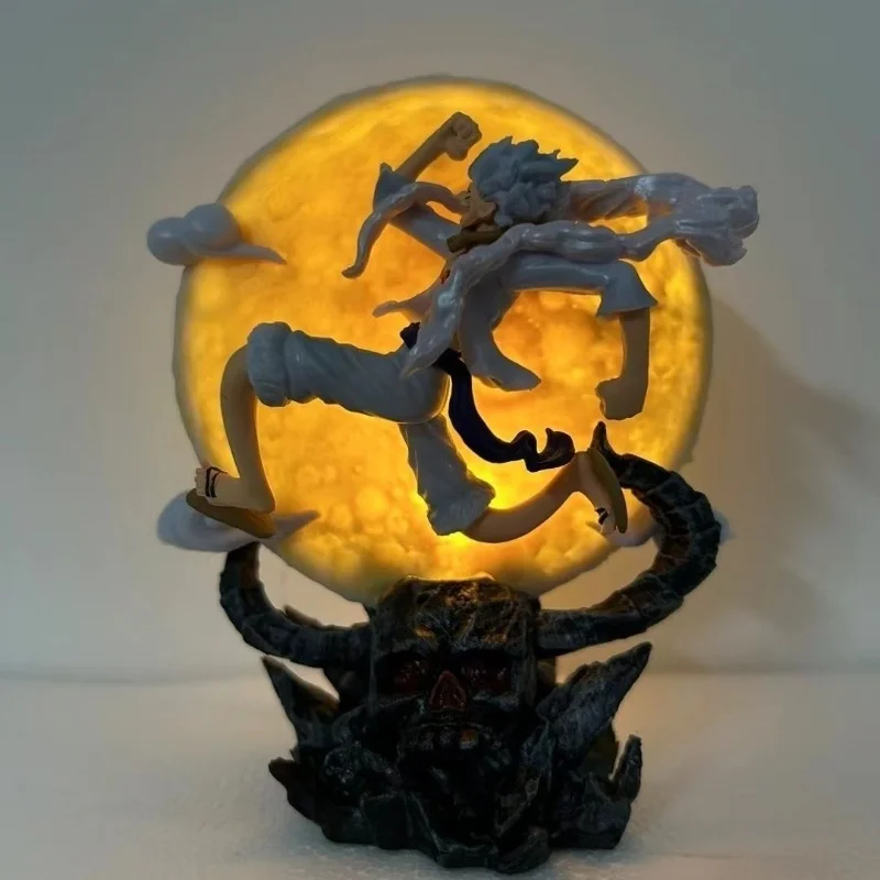 Jedna kusová postava Nika Luffy Rush na mesiac figurín zberateľná anime figúrka luffy ozdoby hračky nočná lampa darček k narodeninám darček