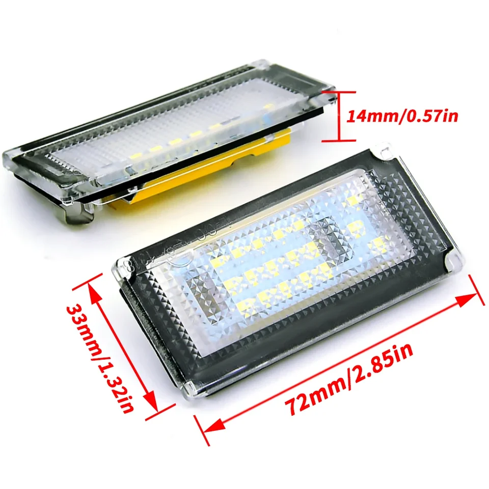 Jedna sada Mini R50 R52 R53 LED číslo LED číslo LIST LIST LIST LAMP pre BMW MINI COOPER S 6000K ULTRA BLILNÝ CANBUS Žiadna chyba 12V