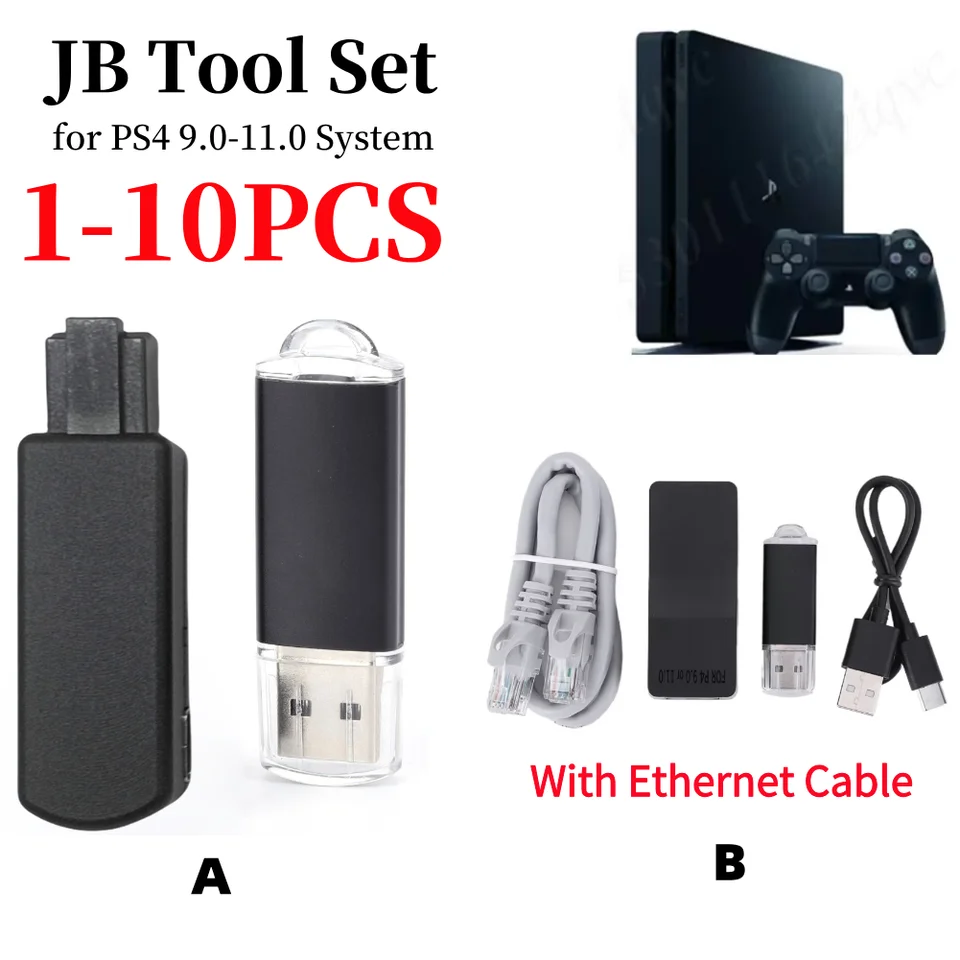 Jedno kľúč JB TOOL MOD KIT USB DONGLE JB Nástroj s súpravou káblovej súpravy typu C pre SONY SONY PS4 FW 9.0 11.0 Systém