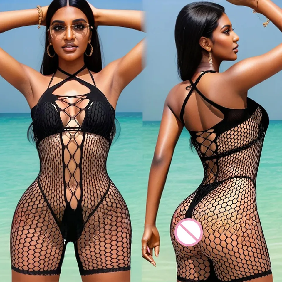 Jednodielny Bodysuit Hot Predaj dievčat módne pančucháče bielizne oblečenie Žena erotická priehľadná sieť