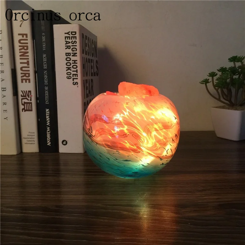 Jednoduchá moderná kreatívna himalaya soľ slaná krištáľová lampa spálne lôžko nočné svetlo narodeniny darčeková lampa zadarmo