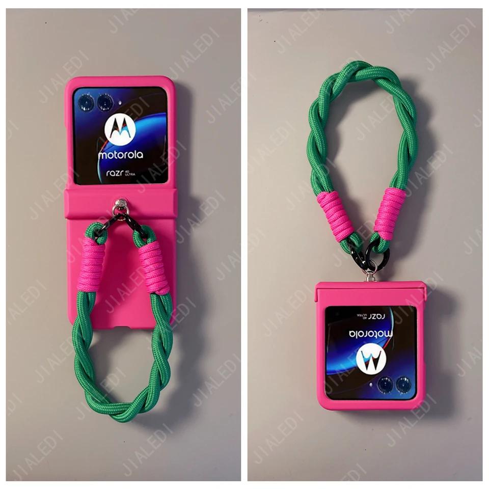 Jednoduchá remienok Pase Color Hinger Puzdro pre Motorola Razr 40 50 Ultra Moto Razr40+ Plus 2024 kryt
