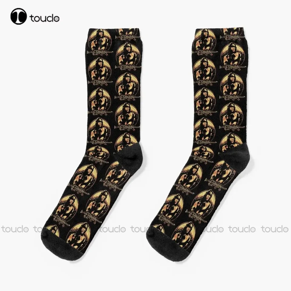 Jednoduché logo Barbarians ponožky pánske ponožky personalizované vlastné unisex dospelé dospievajúce mládežnícke ponožky Street skateboard ponožky vlastný darček