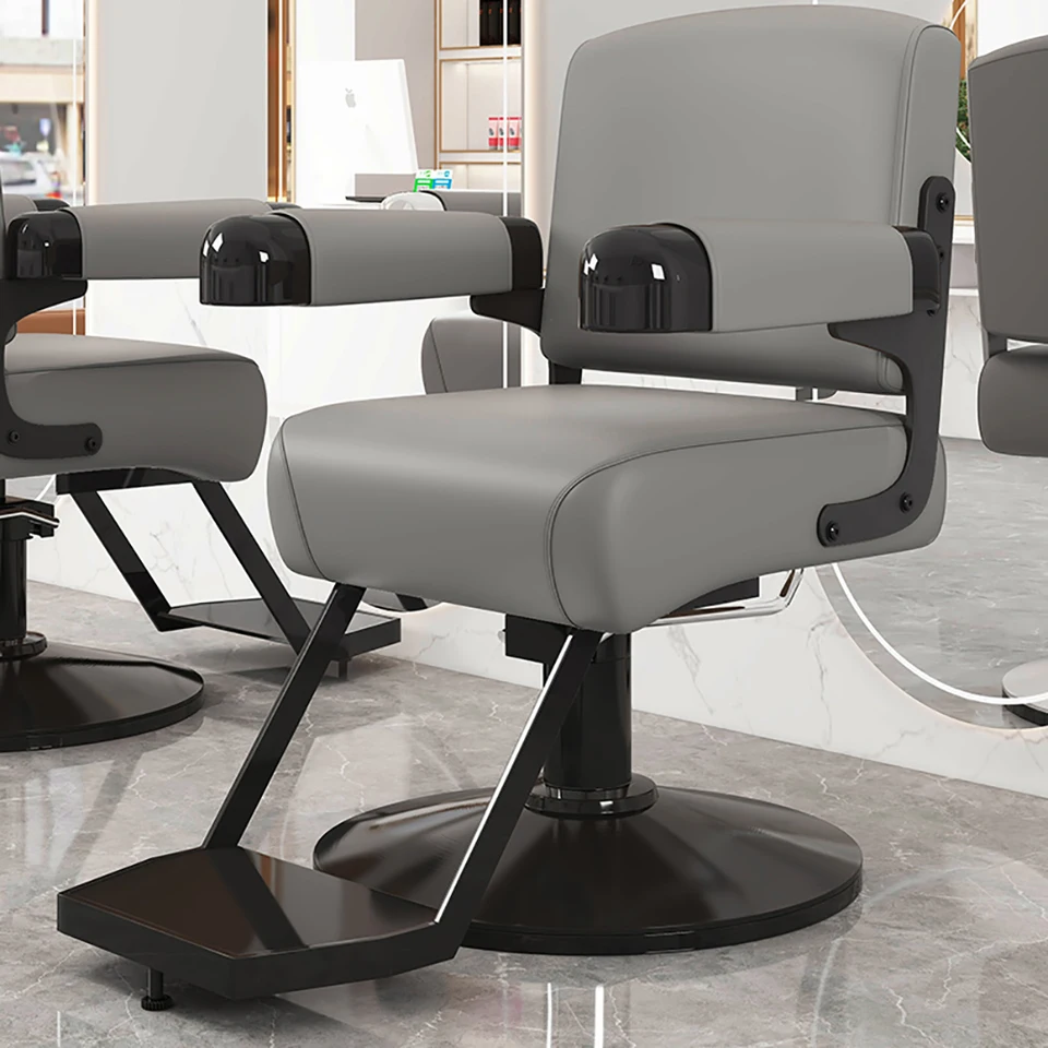 Jednoduché pohodlné holičské kreslo luxusné vintage elastické jemné salón stoličky stylista ergonomický nábytok Silla Barberia Salon Salon