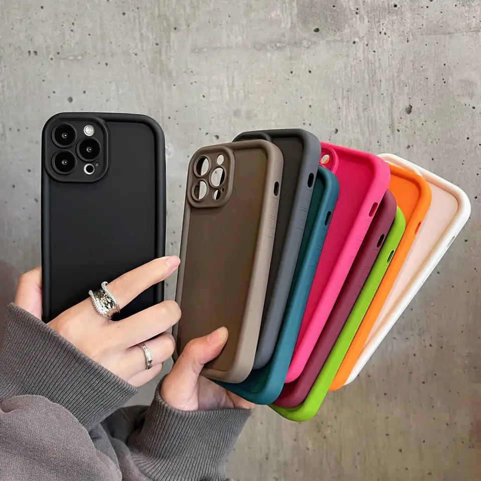 Jednoduché puzdro na telefónny telefón pre Google Pixel 9 8 7 8a 7a Pro Cover Silikone Soft Shock Shockproof Black Candy Ochrana fotoaparátu