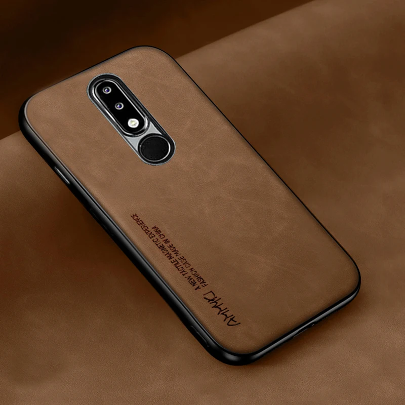 Jednoduché puzdro pre nokia 3.1 5.1 8.1 plus puzdro Soft Silikone PU kožené puzdro pre nokia 4.2 x5 x71 puzdro
