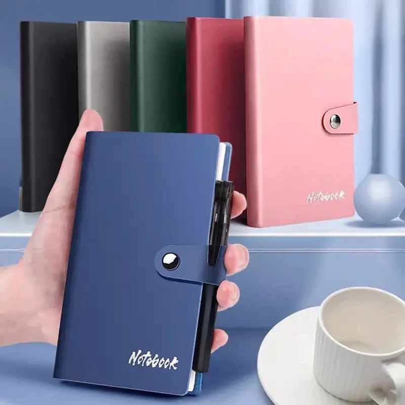 Jednoduchý A7 Týždenný plánovač Mini Notebook PU Cover Pocket Journal Poznámkový blok Perfektný pre cestovné obchodné stretnutia a denné poznámky