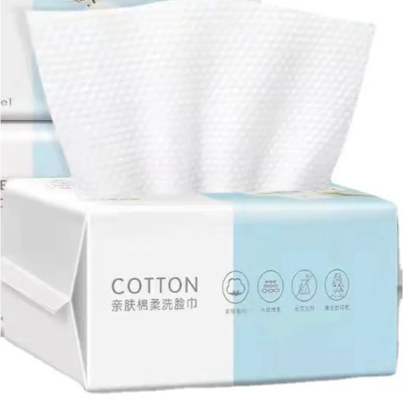 Jednorazová tvár na uterák na uterák na uterák na uterák Z mäkkého uteráka Extraktor čistej bavlnenej kozmetickej salónu make -up remover na umývanie utierky