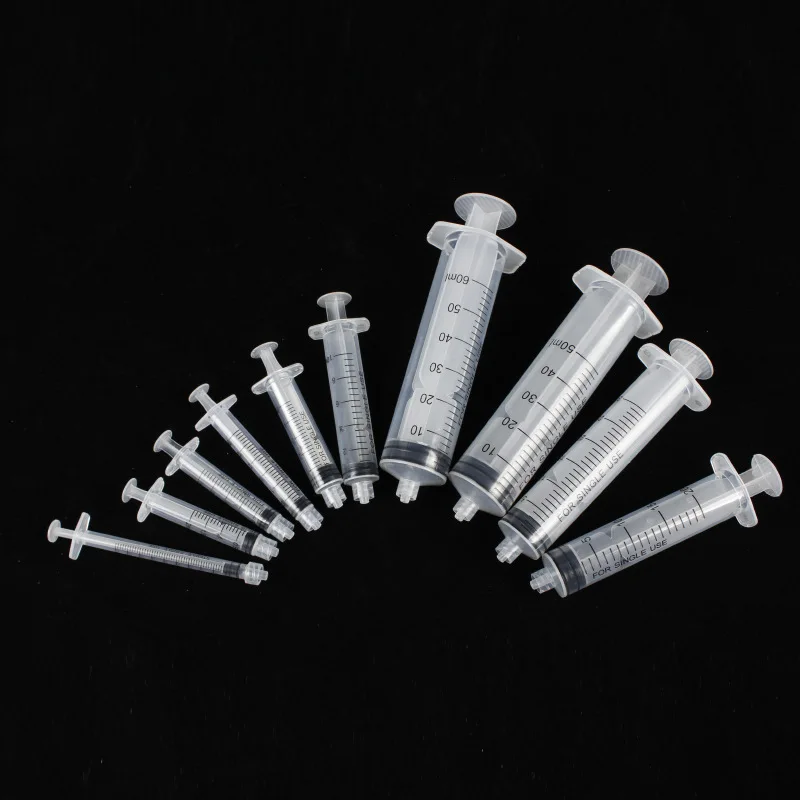 Jednorazové injekčné striekačky pre priemyselné laboratóriá pre domáce zvieratá Doplnkové meranie Výživa Sterilná individuálne zabalená1ml 3 ml