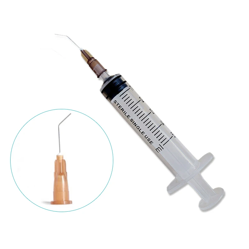 Jednorazový sterilný zavlažovač slzná potrubia splachovacia striekačka 5 ml oftalmického dentálne
