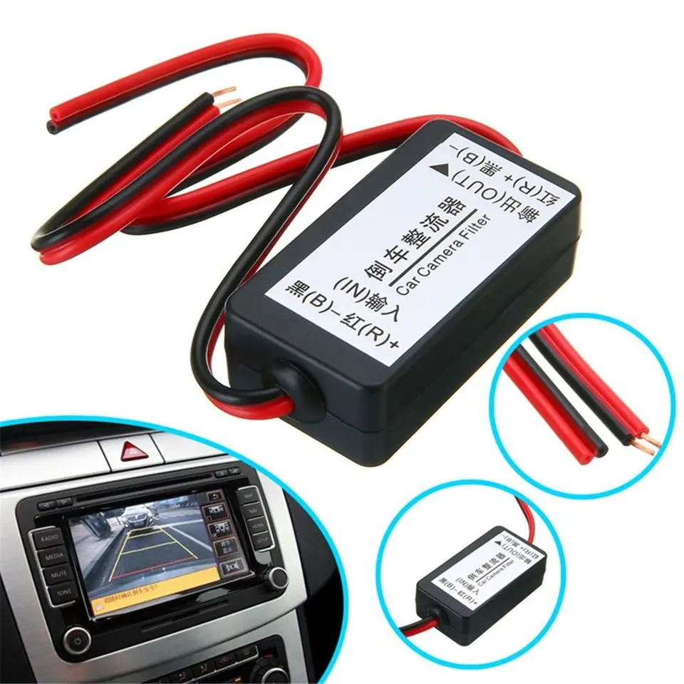Jednosmerné napájacie interferenčné relé zadné zobrazenie Filtrovacie balasty fotoaparátu automatické auto fotoaparát filter filter záložný fotoaparát usmerňovač fotoaparátu