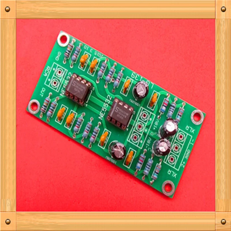 Jednosmerné vyvážené výstupné nasadenie XLR / RCA Dual OP AMP Circuit Board / s ultra nízkym skreslením