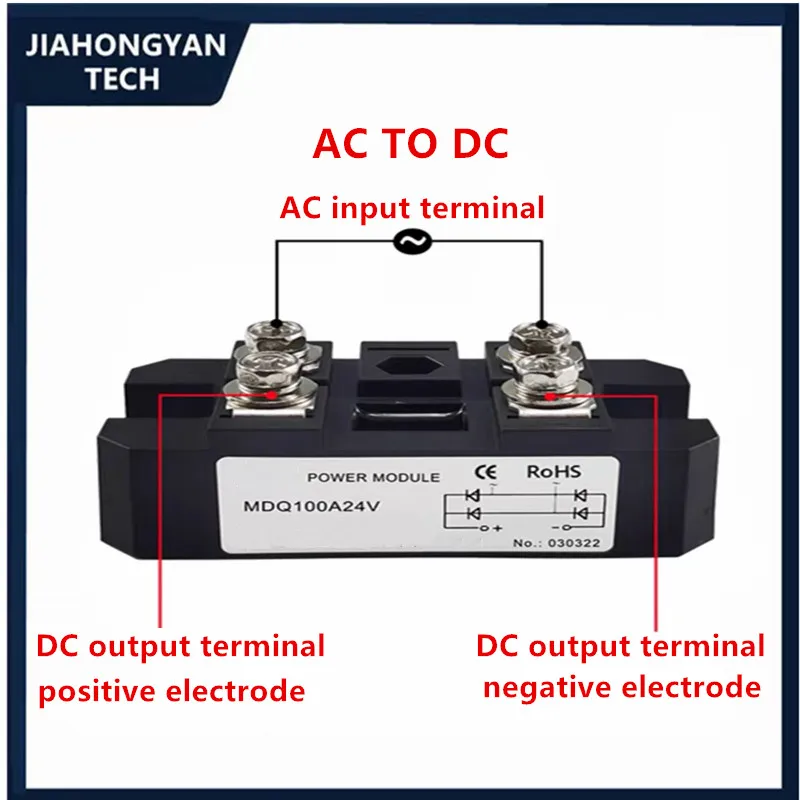 Jednostranný usmerňovač most MDQ100A220V MDQ100A36V 100A MDQ100A 12V 24V 36V 48V 60V 220V 600V 800V 1000V 1200V MDQ100A1600V
