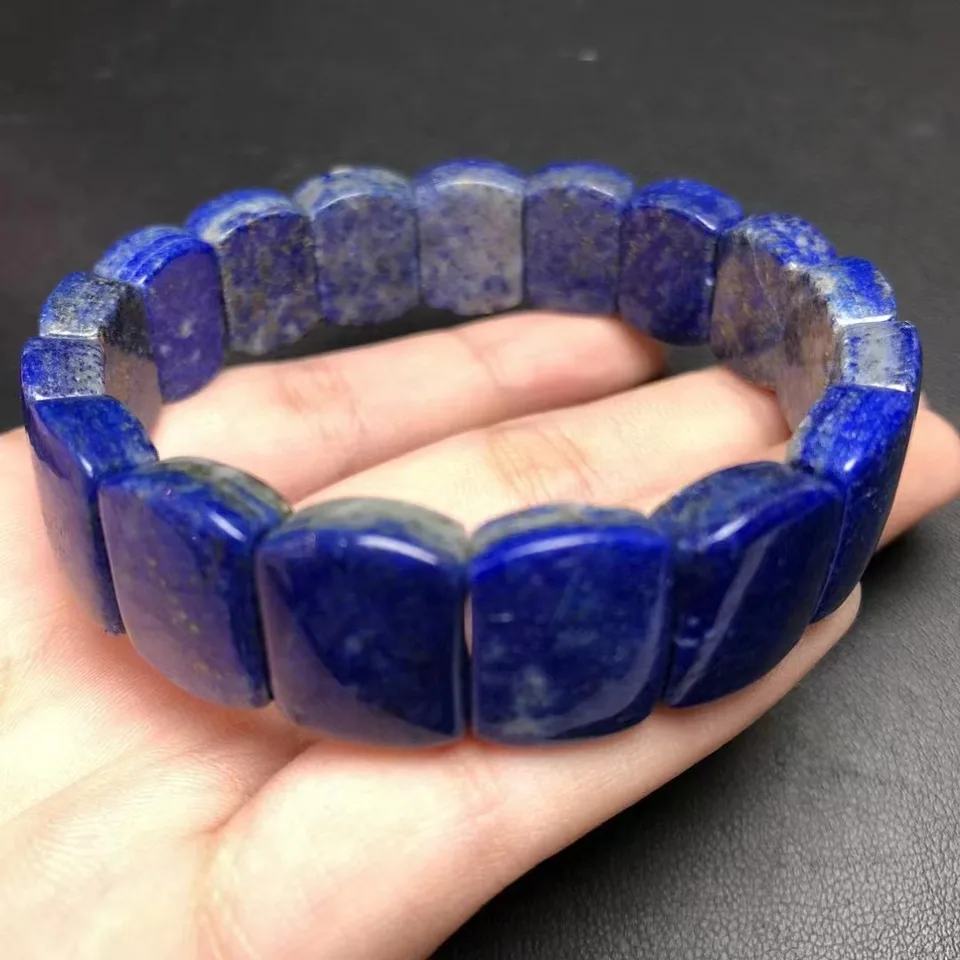 Jednotka jedna náramok 15,5*11,5 mm prírodný lapis lazuli kryštálový náramok na náramok na darček