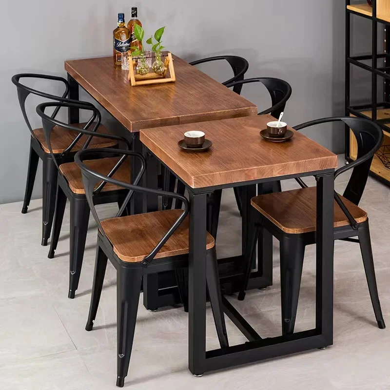 Jedáleň Solid Restaurant Coffee Stole a stoličky reštaurácia Lounge Stolil Metal Cafe Nábytok