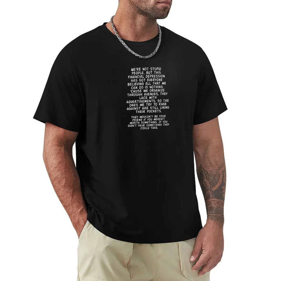 Jeff Rosenstock - Festival Song Citát Tričko Tričníky košele bavlnené grafické tričká Graphic Tee Men