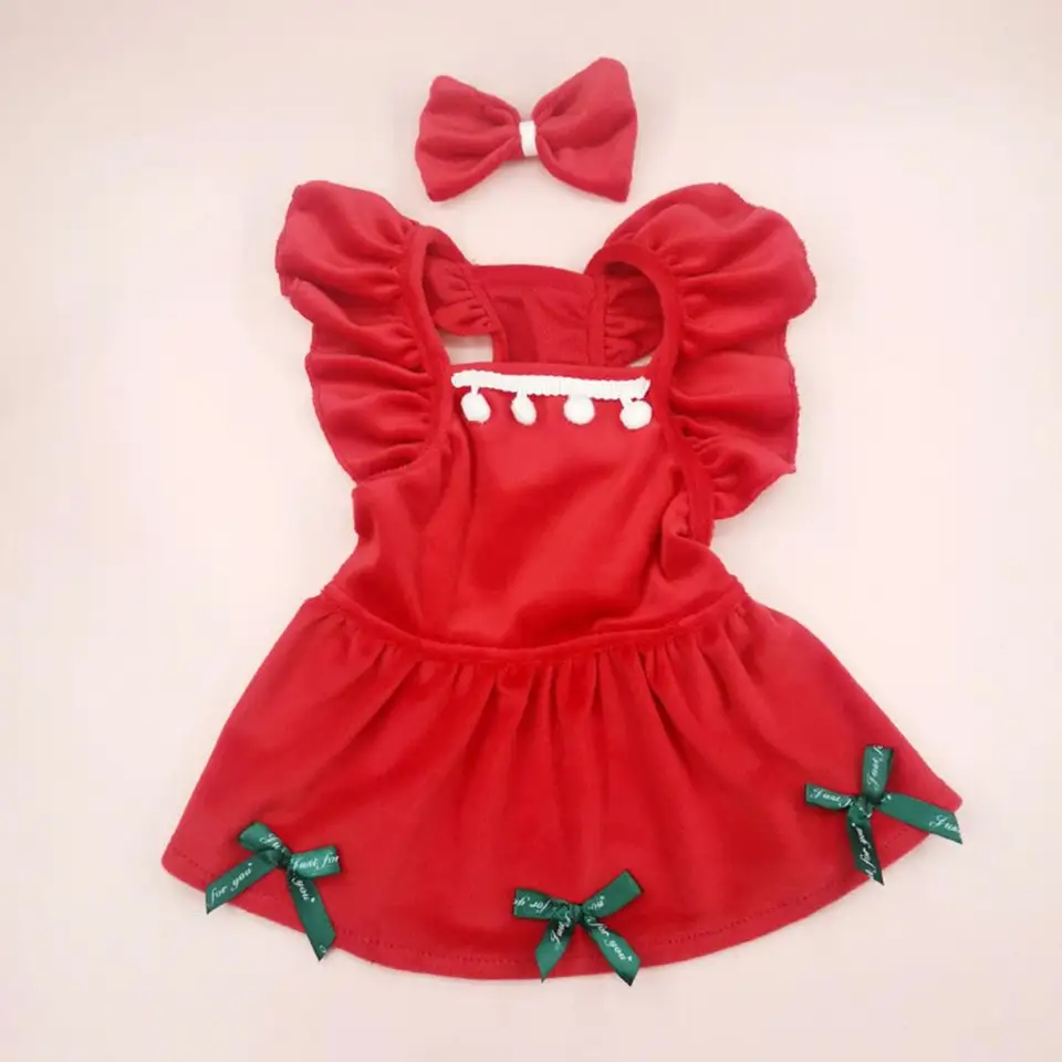 Jemné spracovanie domáce zvieratá Šaty vysoko kvalitné šaty pre domáce zvieratá Elegantné šaty pre domáce zvieratá vianočný kostým so sukňou čelenky na sviatky