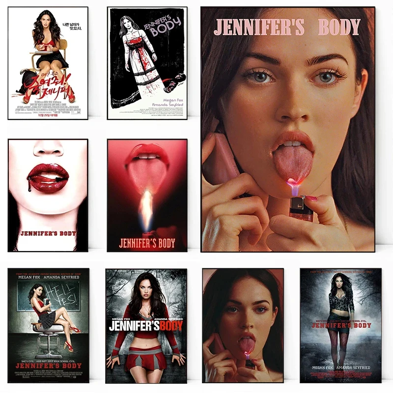 Jennifers Body Plagát estetický horor filmy sexy dievčenské plagáty a výtlačky plátno maľba nástenné umenie Obrázok pre izbu domáci dekor