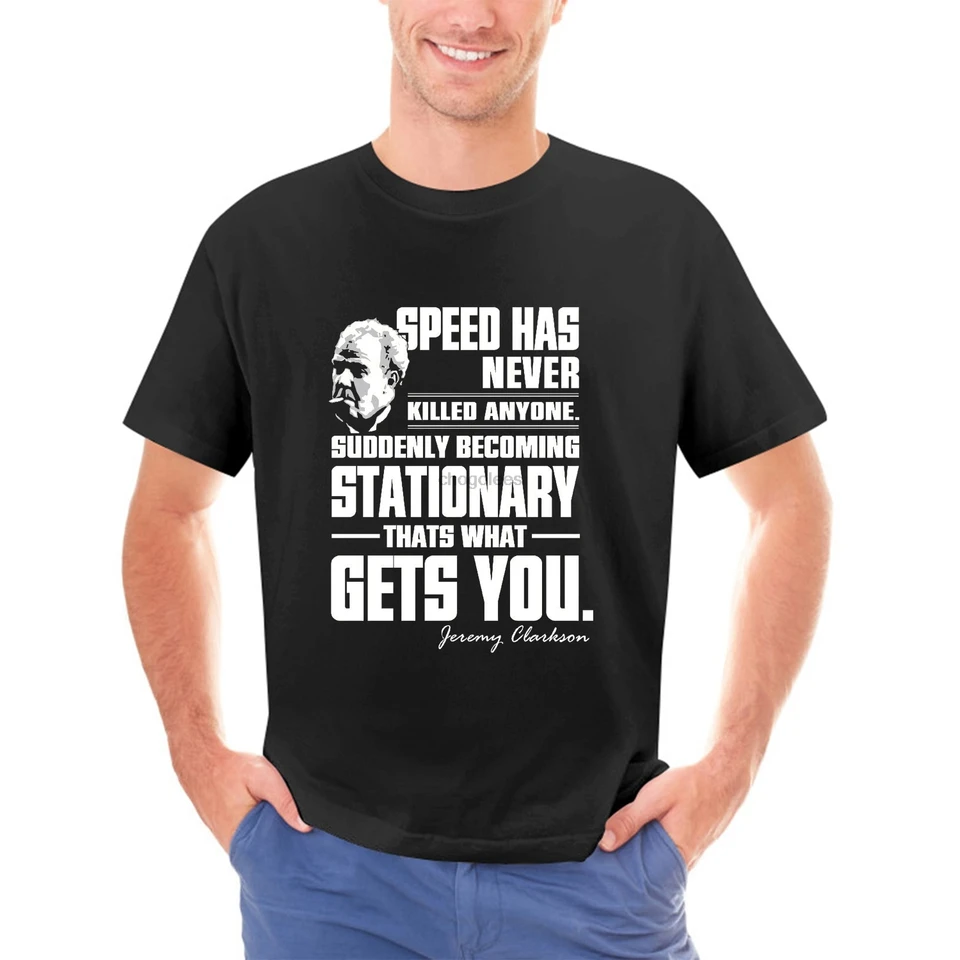 Jeremy Clarkson Speed ​​nikdy nezabil nikoho tričko s dlhým rukávom