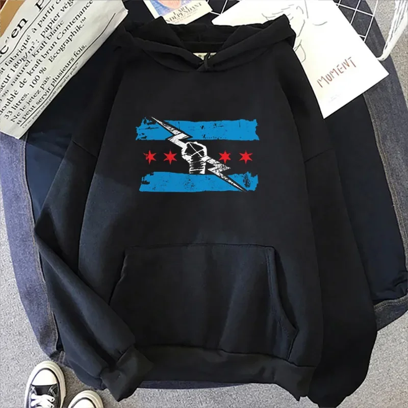 Jeseň a zima Nový neformálny punk pánsky mikina Športová mikina Slávna značka Wrestler Returns Street Sports Casual Pullover