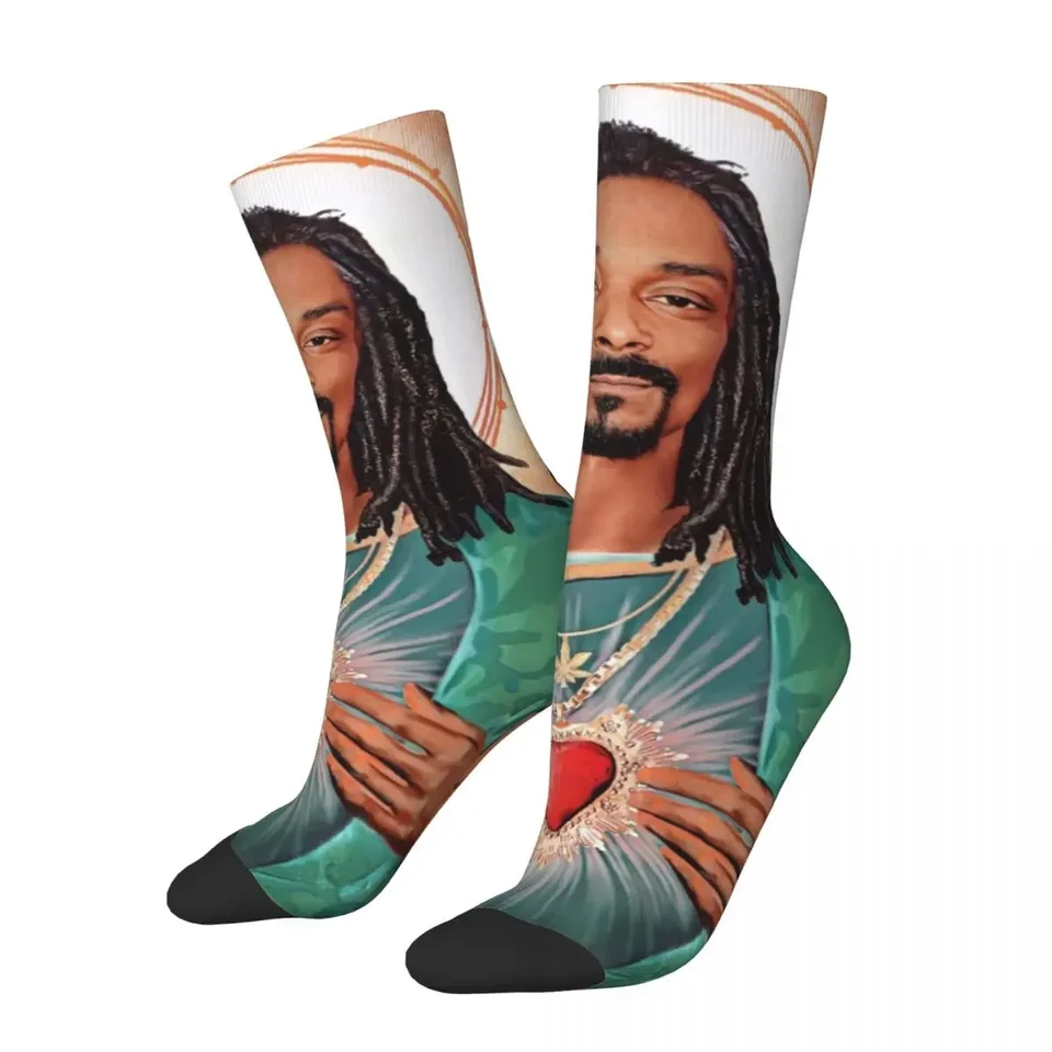 Jeseň Winter Funny Men's Dámsky Ježiš Snoop Dogg ponožky potia poháňajúce posádky ponožky