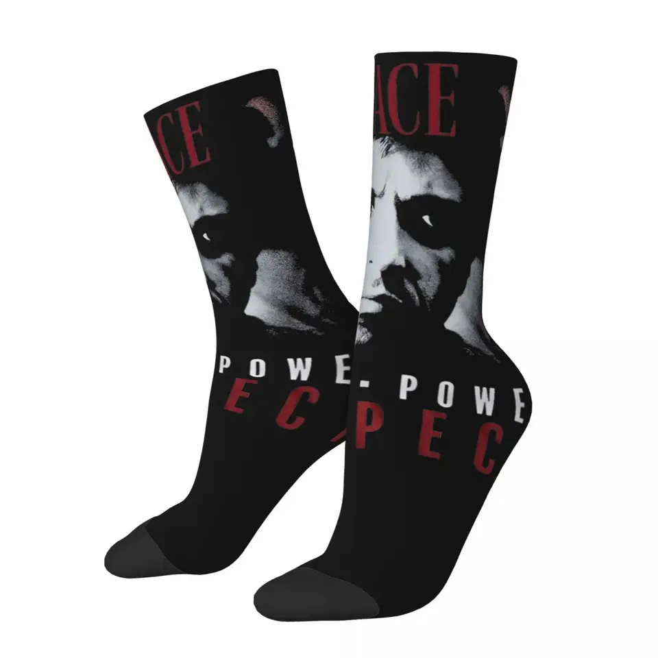 Jeseň zima, príležitostné ženy Men Scarface Money Power Rešpektovanie ponožiek film Priedušné basketbalové ponožky