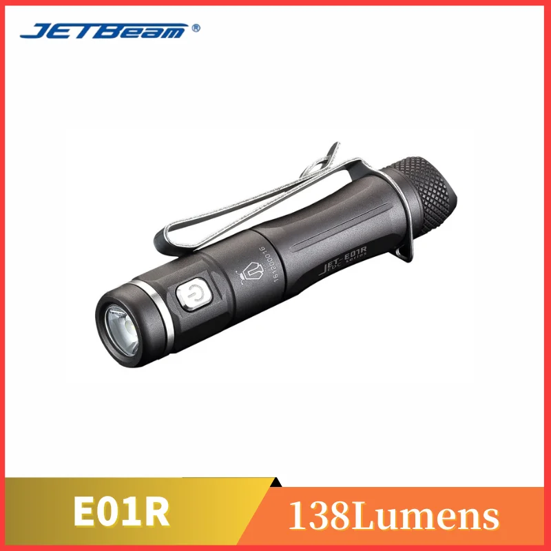 JetBeam E01R 138lumens Mini LED baterka Cree XP-G2 LED energia o 1*AAA prenosné prenosné svetlo TRCOH pre vonkajšie osvetlenie