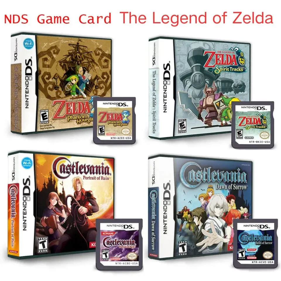 Jeu de Cartes nds Legend of Helpda Castlevania, verzia Anglaise