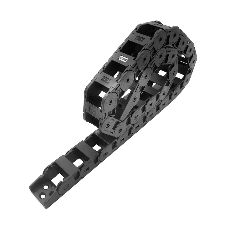 JFLO 1 Meter 18 Series Series Drag Chain Cabr Carrier Tour Line CNC Router Strojové náradie Bridge Typ vonkajšieho otvoru Hot Predaj horúci