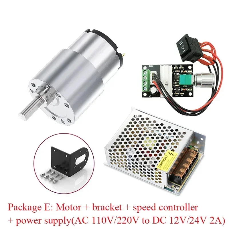 JGB37-520 DC 12V 24V Redukčný prevodový motor