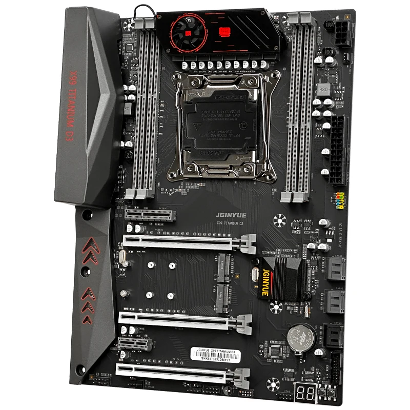 Jginyue ATX X99 Mainboard Intel LGA 2011-3 E5 V3 V4 DDR3 1333 1600MHz RAM M.2 NVME SATA USB 3.0 Server MB X99 Titanium D3