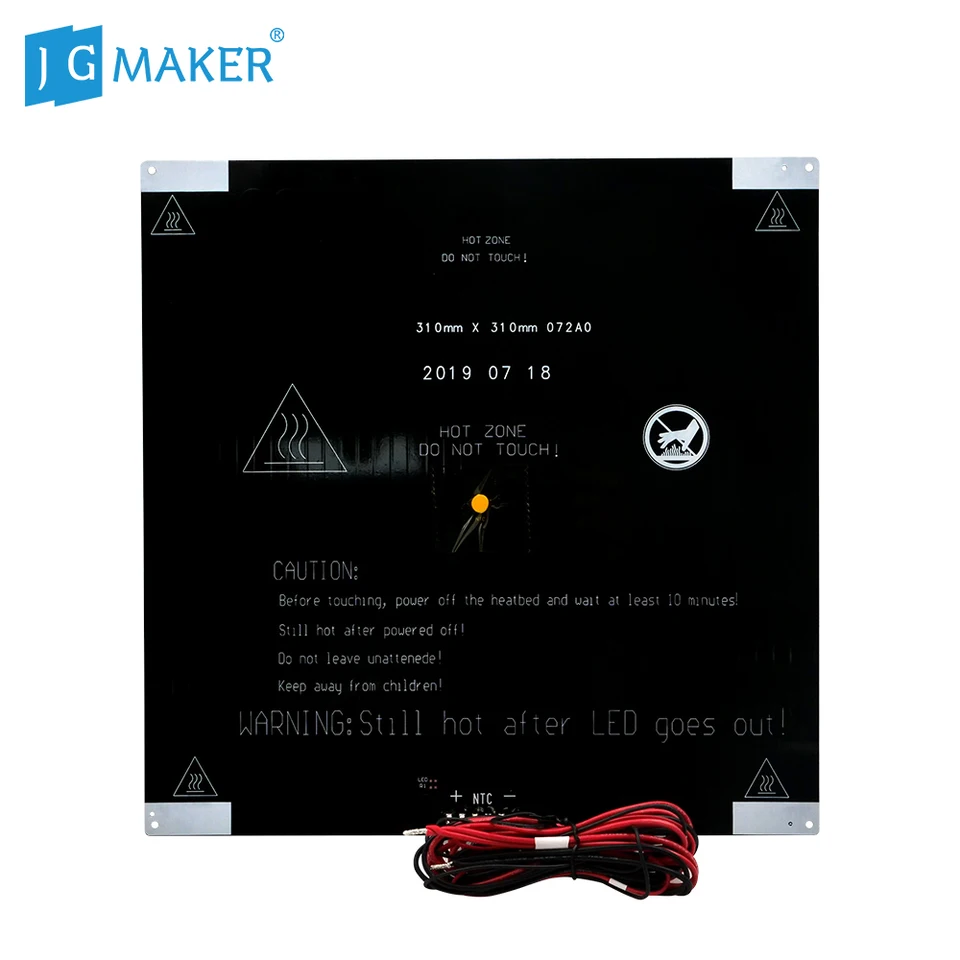 JGMaker A3S / A5 / A5S 3D TLAČNÁ HÚBA BED HORKÁ BOLA S 6PIN SONDERSKÝM Vyhrievaným káblom JGAURORA