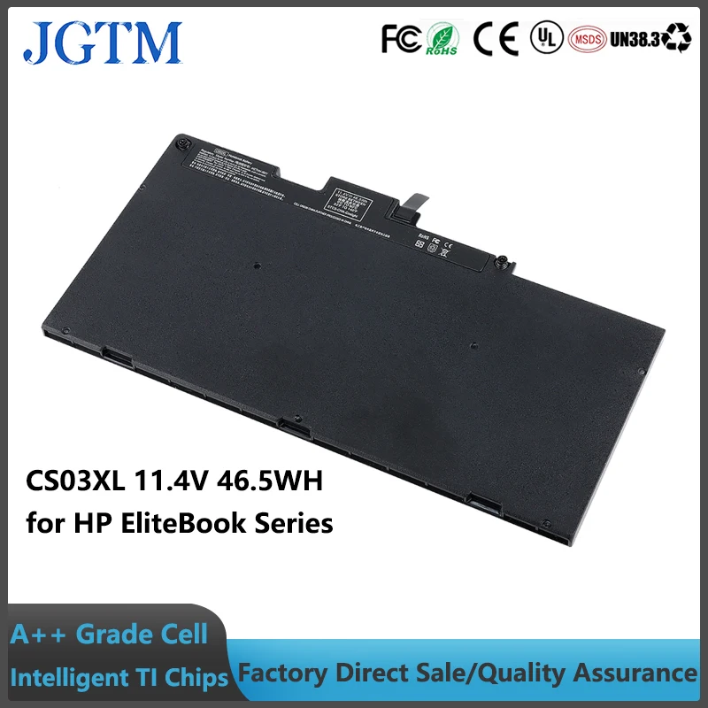 JGTM 11.4V 46,5WH CS03XL NAPOHLATNÝ batériu pre HP EliteBook 745 G3 755 G3 G4 840 G3 848 G3 850 G3 G4 BATKÉRIE PROCEBOBOL ZBOBE 15U