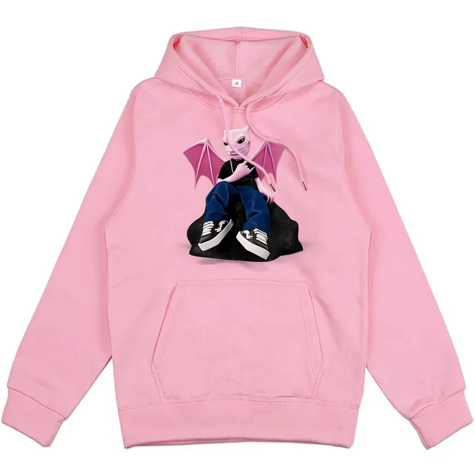Jhayco Vida Rockstar Hoodies s dlhým rukávom Príležitostné kapucňové mikiny Moletom Masculino Men/dámske oblečenie Rapper tlač Sudadera